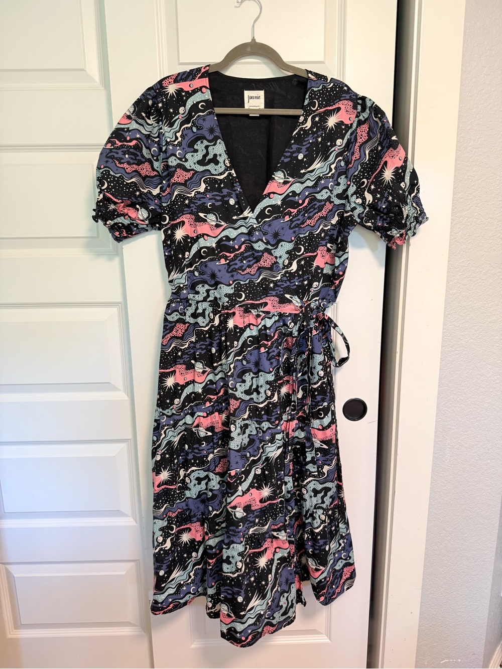 Joanie Clothing - Allegra Wrap Dress in Celestial